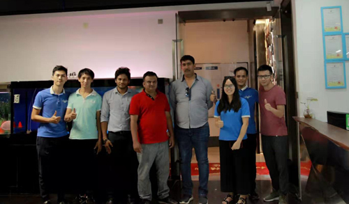 來(lái)自印度的boss rajesh一行三人蒞臨我司參觀指導(dǎo)